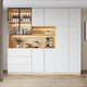 Le dernier buffet en ligne d'Oppein Mur intégré moderne Armoire de salon simple Restauration de thé à thé Armoire à vin Style 12200 * 40 * 220 Board écologique / colis
