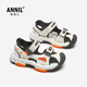 Anael children's sandals, boys' shoes, summer new beach shoes, big children's Baotou sports sandals 6339 black 29