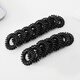 Jiaoxuefei telephone cord hair ties small size 20 black rubber bands for hair high elastic hair ties hair rope headband