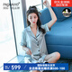 Pagkavio Marca de primera línea de primera línea Pajamas para mujeres 100% Mulberry Silk Pajamas Shorts Shorts Shorts Ropa para el hogar Set 3899 Apricot M [Peso recomendado: 80-99Jin [Jin equivale a 0.5 kg]] todo tamaño