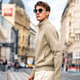 
Mr. Bu stand collar double zipper wool cardigan 2025 autumn raboss sleeve double pocket jacket men clearance Bronze green XL (180)