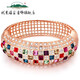 Excellent rose gold bracelet ins niche design high-end light luxury niche kaleidoscope exquisite honeycomb Mother's Day gift seven colors