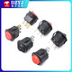 KCD5 small round boat-shaped switch, power supply, 2-pin, 2-speed, 3-pin boat-shaped hole, 15mm rocker, black/red with light, red with light, 3-pin, 2-speed (1 piece), please consult customer service for quotation for large quantities.