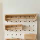 Brangdy solid wood hole board accessories universal round hole partition wooden hook matchstick stick storage box storage rack custom wood color 15mm matchstick (6 pack) suitable for 15mm