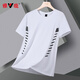 Yalu Bingsi kurzärmeliges T-Shirt für Männer im Sommer Neue Jugend lässt sich gelegentlich vielseitig trendy entspannte, ungezwungene, atmungsaktive, schnell trocknende T-Shirt Grau/9928 m (Gewicht 80-95 Jin [Jin entspricht 0,5 kg] 155-160)