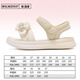 Pull back children's shoes bow sandals girls open toe beach shoes summer casual shoes WSLWZ0937 m light green 31