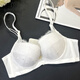 Modal Sexy Dentear Underwear Women's Sous -wear Small Prestes Rassemblé et pas Vide Cup Bra Femmes Rassemblé et empêché l'affaissement et rétracter les seins sur le support supérieur Black 70A [coupe moyenne d'épaisseur]