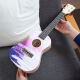 
ALOHA Ukulele Beginners Men, Girls, Students, Children's High-Precision Instrument Small Guitar Fresh Graffiti Painting Graffiti-Purple 21 Inches