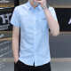 Yianta Snow Anta 2025 Summer Silk Camiseta informal de hombres Versátiles Versátiles de moda de manga corta Camisa de moda Handsome Men 854 Green 4xl 165-180Jin [Jin equivale a 0.5 kg]