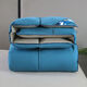 Bliss Mercury Home Textiles 95 White Goose Velvet Quilt Spring and Automn Cou Quilt Hiver Couette chaude Double canard Down Coutr Core Down Down Couchée épaissie 8 / * 686 Bleu + Gray [a passé l'inspection de la qualité] 180x220cm8jin [Jin est égal à 0,5 kg] la courtepointe d'hiver