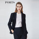 PORTS Women's Commuting Versatile Blazer LM8J025MFF064 Black Stripes 4