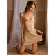 2025 Nouveau pyjamas sexy d'été pour femmes pure désir de glace de glace printemps et automne suspension Nightgown Nightgown 6629 Jupe simple Couleur de champagne m M