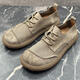 Binping Amber Fashion Pavilion Top Layer Cowhide Men's Shoes Mension's, Большой туфли на пальцах ноги, выдолбленная дышащая мягкая подошва, не скользящая повседневная кожаная обувь, khaki_po9901 44