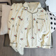 Lexi Beiluo Frühling und Herbst Dünne Wolke Baumwolle süßer Pyjama langärmelte Heimkleidung 826#Love Bow 180 xl