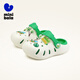Minibala children's slippers for summer outerwear 2025 new boys and girls slippers for small and medium-sized children, white and red tones