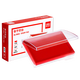 
Deli Inner plate 116*66mm transparent shell square quick dry printing platform printing paste office supplies red 9864 12 packs