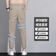 Yimengto yimen camel summer pantalones cortes de verano para hombres delgados seda delgada pantalones de alimentación pequeña delgada 2025 verano Nuevo pantalones casuales de línea recta 9905 gris oscuro + 9905 gris oscuro 9905 gris oscuro + 9900 28 28