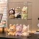 KAMAN Labubu display box transparent acrylic shelf labubu enamel doll doll Bubble Mart figure display cabinet transparent small size - dustproof 2 pieces