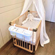 Qiaole Bear Baby Game Zaun Zaun Krippe Hängende Beutel Multifunktional Windel Windel Aufbewahrungstasche Hanging Bag Lagerregal