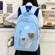 Neues modisches einfaches und vielseitiges Rucksack Casual Student Bag Rucksack Computertasche Männer und Frauen gleicher Stil frischer Rucksack schwarzer Vase kleine Größe