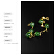 
LZJV versatile design full of stars, spinach green, Hotan Jasper Bracelet for women yellow 18K gold jade bracelet [1517cm adjustable] Reference height 150165
