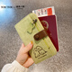 toutou2025 Women's Wallet Line Puppy Large Capacity Passport Package Travel Passport Pick