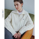 Navigare Italian small sailing women's cardigan 2025 autumn new casual simple knitted cardigan lazy wool top syrup color M