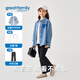 Gloria's 2025 Autumn Girls and Baby Children's Spring and Autumn Denim Shirt Outdoor Casual Jacket Denim Color 100