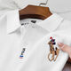 Shirt Shan Lao Luo polo shirt Paul lapel short sleeve official flagship store Men's polo shirt pearl T-shirt summer S683 green [high quality] XL XXL code recommended 150-170Jin [Jin equals 0.5 kg]