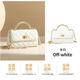 Anysmic international first-line brand 2025 new spring and summer small fragrance chain one-shoulder crossbody bag metal hand-held bag for girlfriend beige