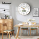 Uranus (Telesonic) wall clock living room perpetual calendar clock 3D three-dimensional creative dual calendar temperature clock simple quartz clock wall watch 35cm
