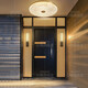 All copper outdoor ceiling light villa gate front light outdoor aisle balcony light mosquito-proof courtyard light X3893-500/square