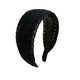 Middle-aged and elderly hairbands to cover white hair, super wide-brimmed women's hairbands to press hair, wash face, non-slip hairpins, fashionable hairbands, black 5 cm