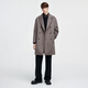 GIOVANNI VALENTINO autumn and winter woolen woolen coat men's mid-length temperament large lapel loose British style woolen coat L