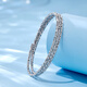 Luxury Beads PT950 Platinum Bracelet Jewelry Versatile Plain Circle Bracelet Bead Style Bungee Bracelet 54mm-11.12g