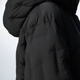 Jnby/Jiangnan Bubble Herbst- und Winter-Down-Jacke mit Kapuze A-Typ mit mittlerer Länge einfach 5NAC14420 001/This Black M