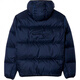 LACOSTE French crocodile solid color warm and water-repellent hooded zipper down jacket men's blue blue XS 46-