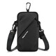 TFO sports arm bag multi-functional running mobile phone storage bag fitness wrist arm sleeve casual cross-body bag black