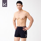 
Keep swimming trunks for men's anti-embarrassment double-layer sports running flat angle quick-drying hot spring swimming trunks 701 black XL