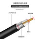 SHOCHAN SMA orbit SMA radio frequency connection cable 50-3 feeder jumper SMA-J extension cable 50 5MM outer diameter 5 meters SQ-L15054