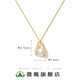 Gifted to Zhang Keyai, the same model of Star Man Ying Guang Necklace for women, pearl pendant accessories for women, high-end 18k gold plated Star Man Ying Guang Necklace