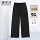 Snow Flying Women's Down Pants Autumn and Winter Elastic Waist Lace Casual Warm Outerwear Down Pants Women's Black 170
