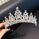 Shijun (SHIJUN) High-end Crown Tiara Princess Light Luxury Crystal Crown Birthday Gift Children's Day Performance Tiara Hair Accessory Adult Ceremony Red Clover