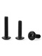 Black large flat head Phillips screw TM umbrella head semi-circular head screw Muru head flat head machine wire M3M4M5M6 M4*12200 pieces