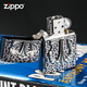 Zippo plus léger authentique éolien American Original Leopard Print Sticker Texture Men's Collection Grade Lighter Leopard Print Gold [La nouvelle machine ne contient pas d'huile] TC9901TZ