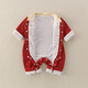 G.duck Little Yellow Duck Full Moon Baby Clothes Spring and Autumn Chinese Style Baby One Year Old Dress Red Hundred Days Peace and Joy Harness Red 80cm 80 size recommended 6-9 months 14-20Jin Jin is equal to 0.5 kg c