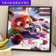 Clcey Crazy Zoo City Цифровая масляная живопись Симпатичная мультипликация Crazy Zoo City Цифровая масляная живопись SJ13553 20*20см.