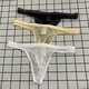 Männertangs sind transparent eng und sexy atmungsaktives Mesh -Eisseide -Unterwäsche für Männer. Herren-T-Shorts sind niedrig. Weiß M 80-110Jin [Jin ist 0,5 kg]