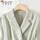 Woodpecker Haimi Campeer Suit Falda para mujeres 2025 Summer NUEVA TEMPERAMENTO PROFESIONAL Falda de ocasión formal Vestido beige Cinturón gris gratis S 85-105Jin [Jin es igual a 0,5 kg]