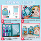 Ditu make-up bag quiet book girl without cutting super large book princess dressing up Aisha paste diy handmade toy gift [free cut] girl makeup bag + material bag